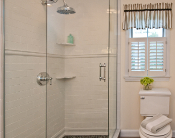 Walk-in Shower with Subway Tile